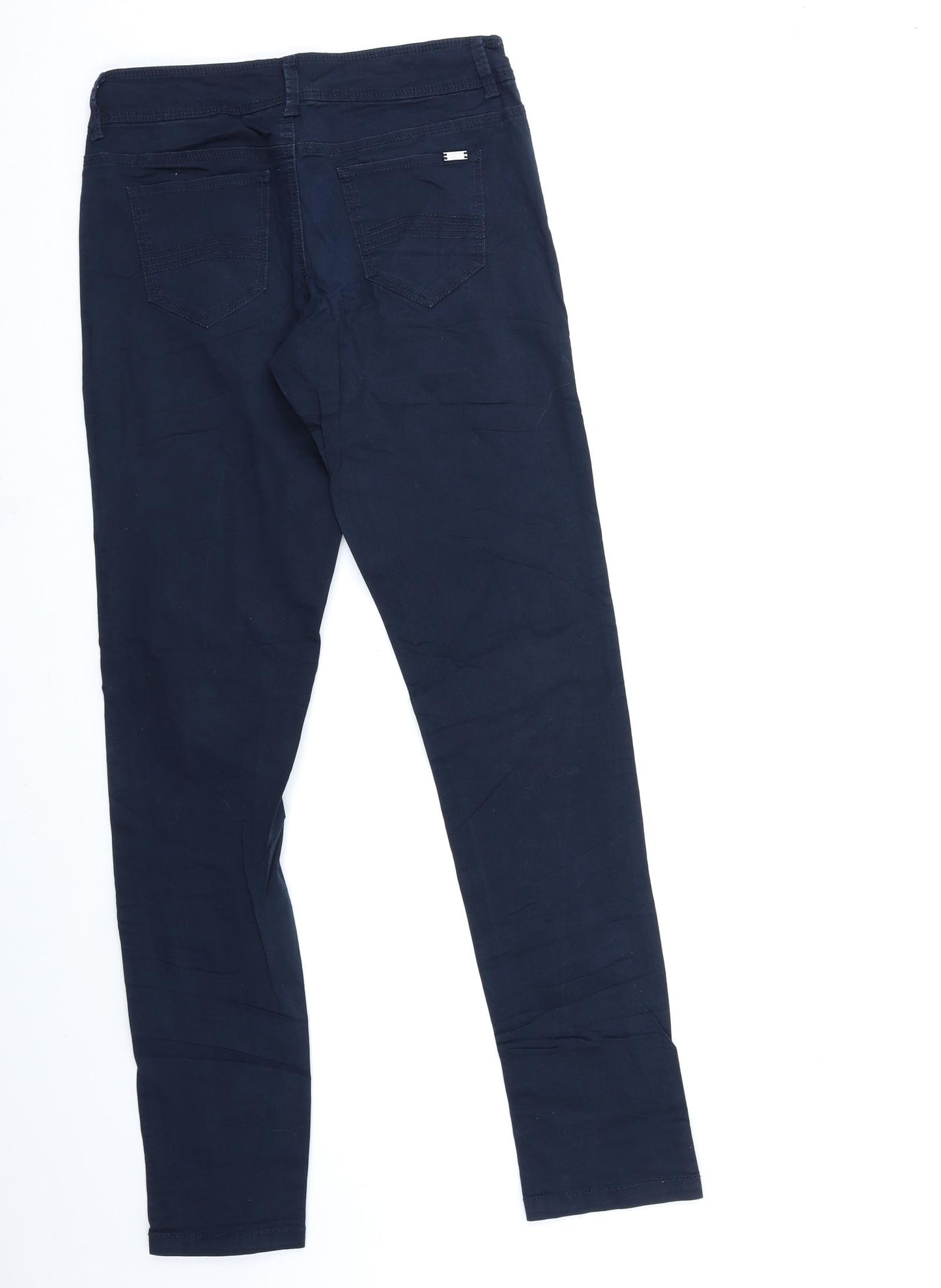 RESERVED Womens Blue   Chino Trousers Size 6 L31 in