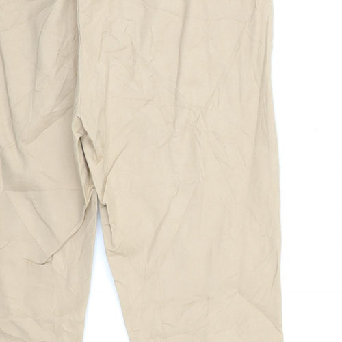 Zara Womens Beige   Trousers  Size 14 L28 in