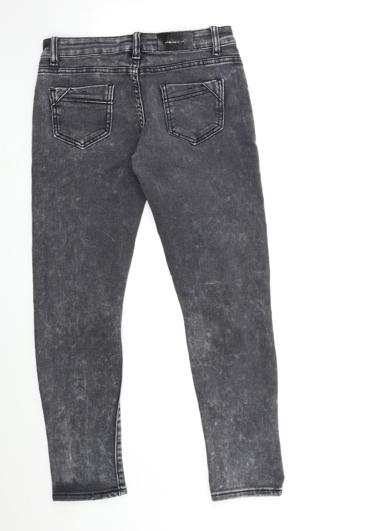 Preworn Womens Grey  Denim Skinny Jeans Size 28 in L28 in