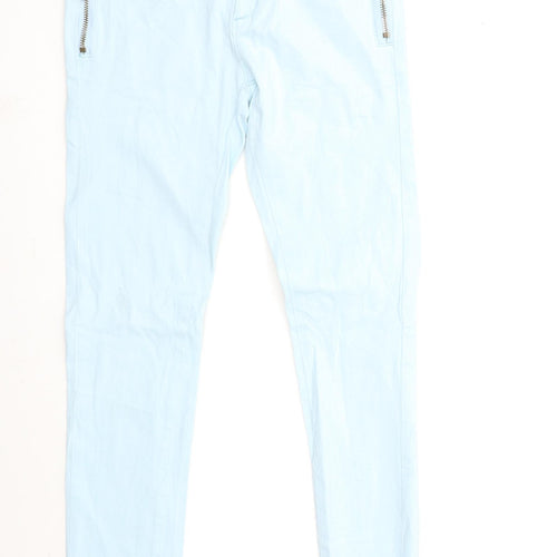 b&d Womens Blue  Denim Skinny Jeans Size S L27 in