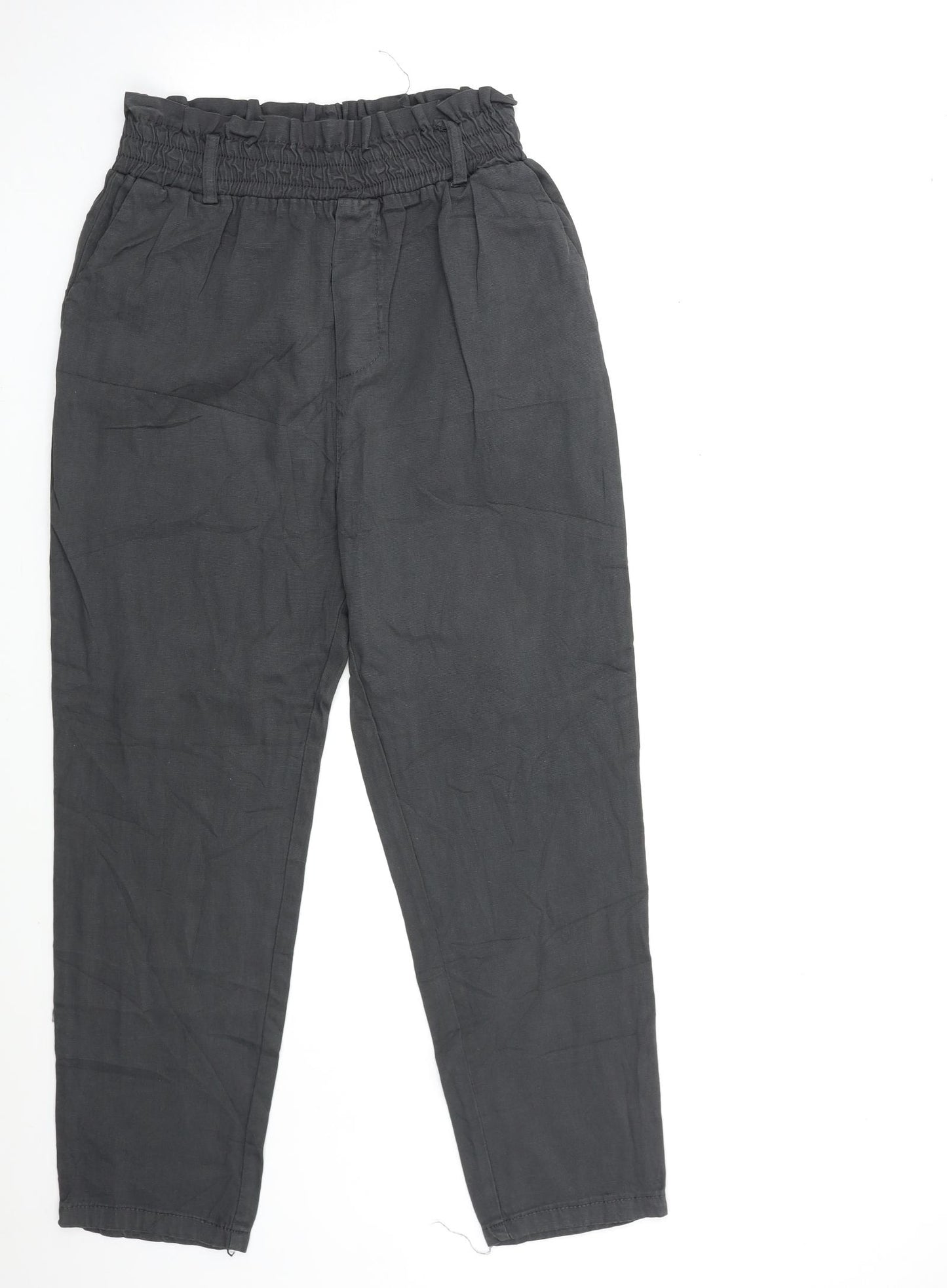 Preworn Womens Grey  Denim Mom Jeans Size 30 in L26 in