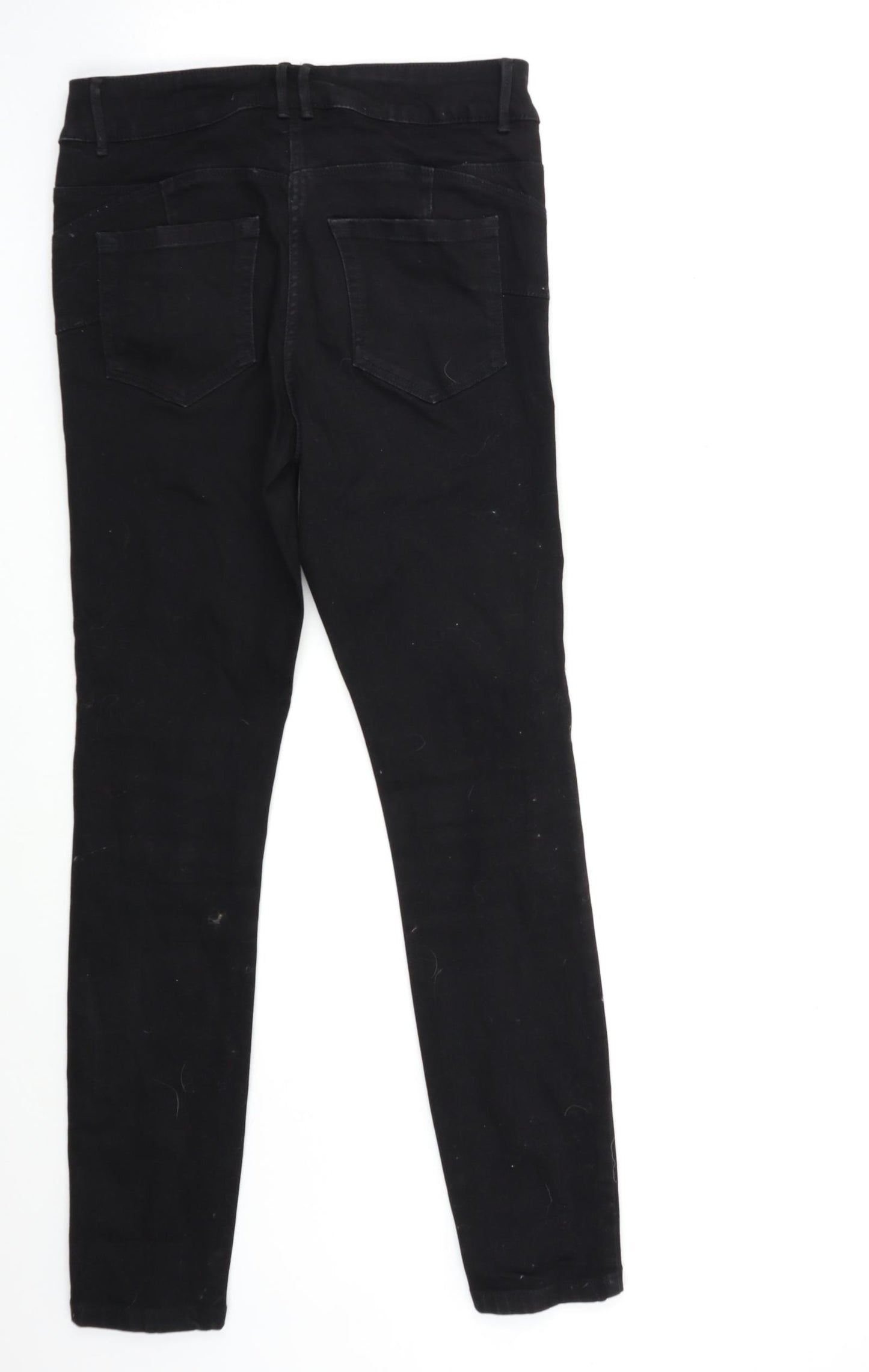 NEXT Womens Black  Denim Skinny Jeans Size 10 L29 in