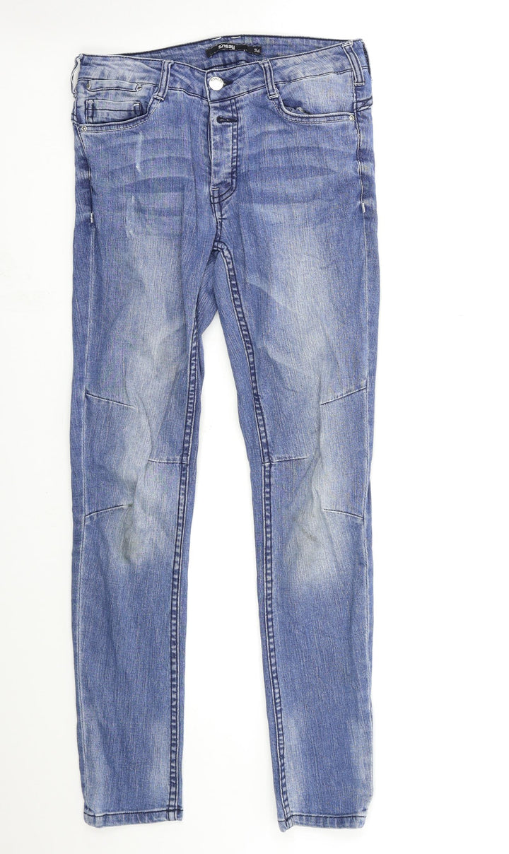 SINSAY Womens Blue  Denim Skinny Jeans Size 8 L28 in