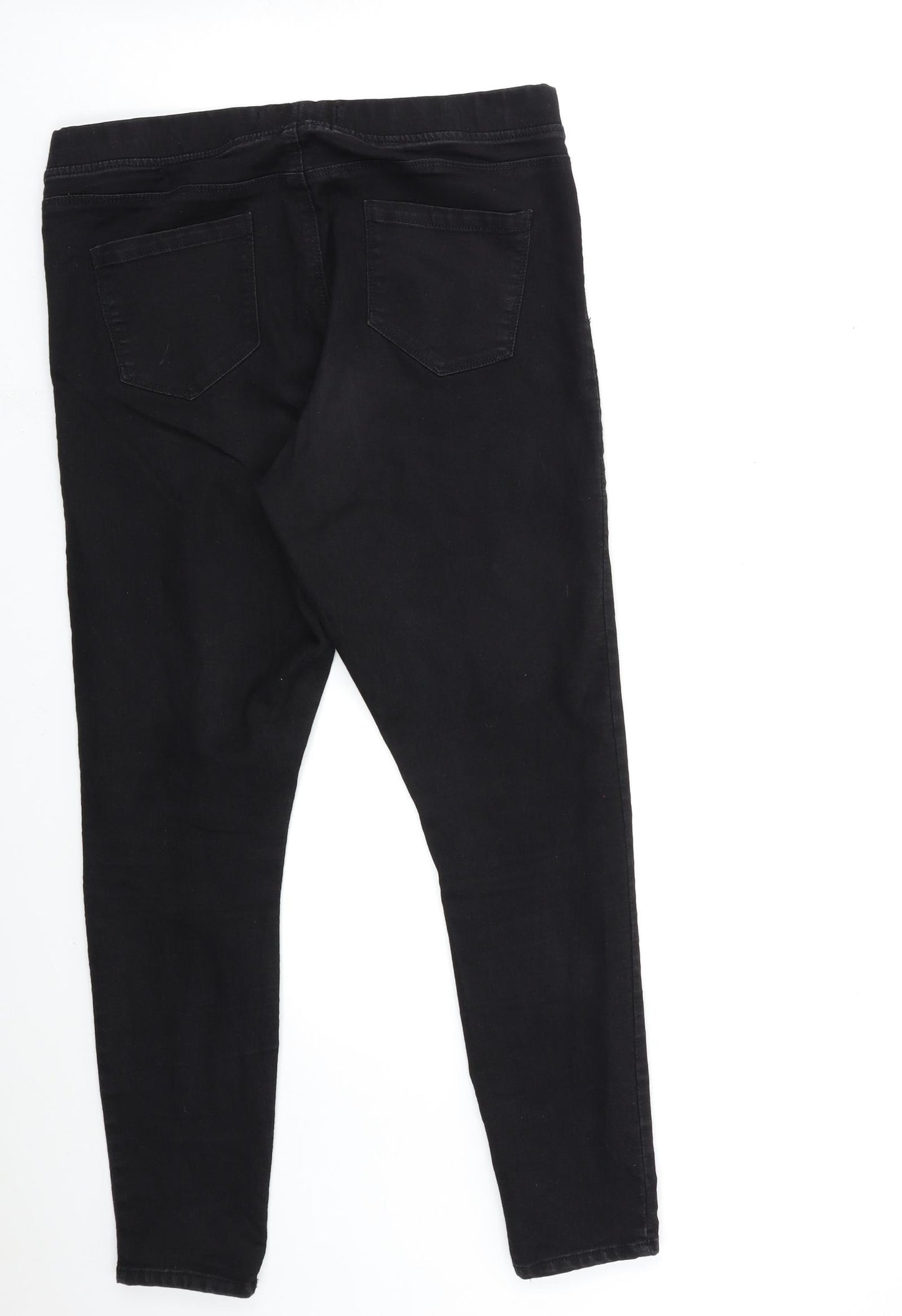 Pep&CO Womens Black  Denim Jegging Jeans Size 16 L29 in
