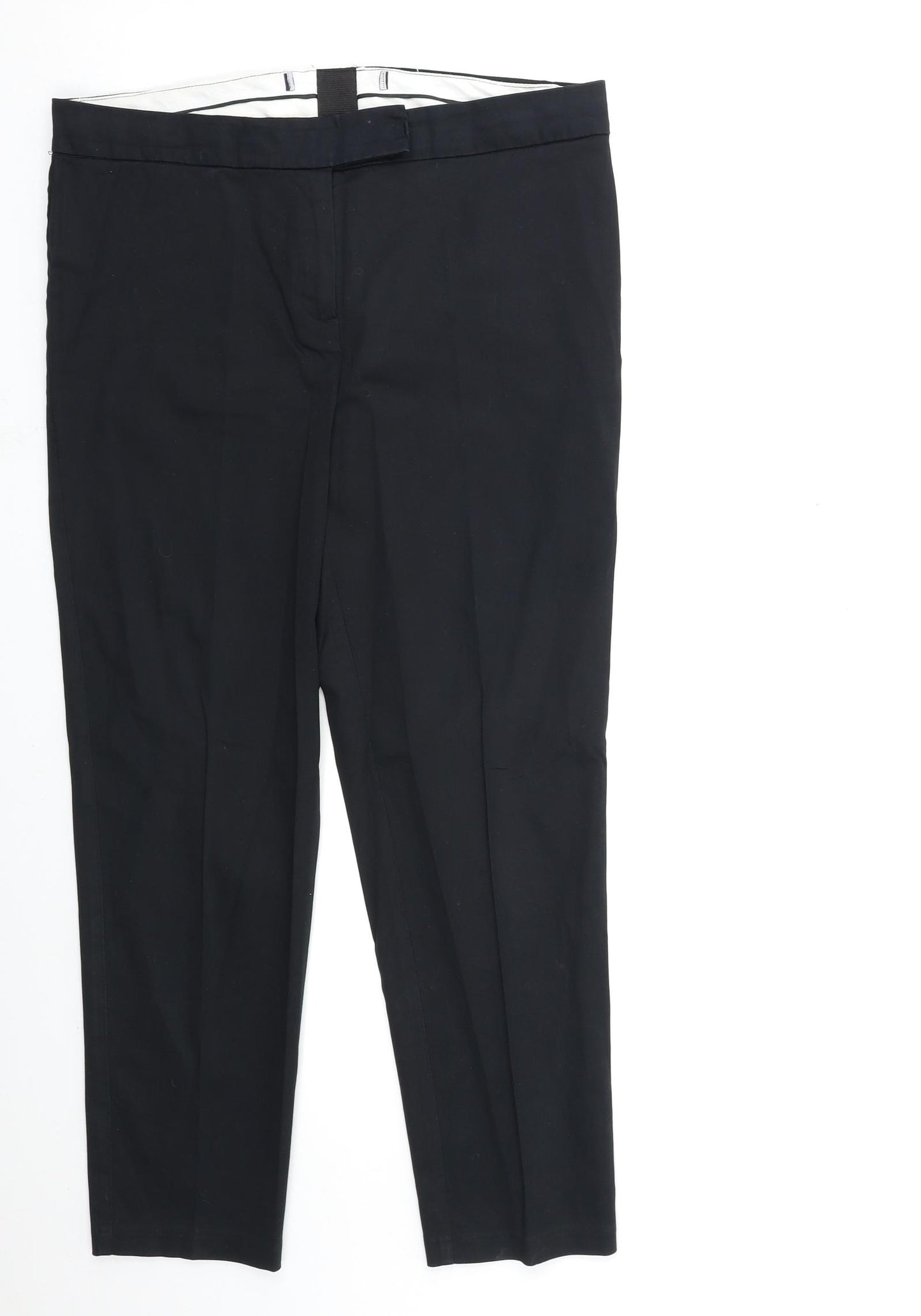 Preworn Womens Black   Trousers  Size 34 in L27 in