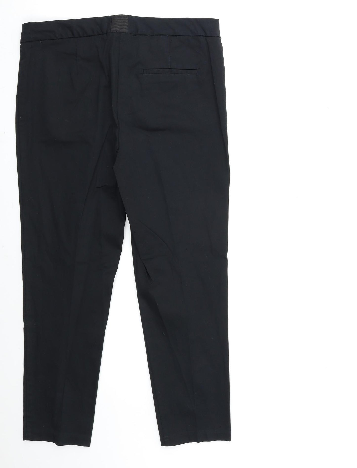 Preworn Womens Black   Trousers  Size 34 in L27 in