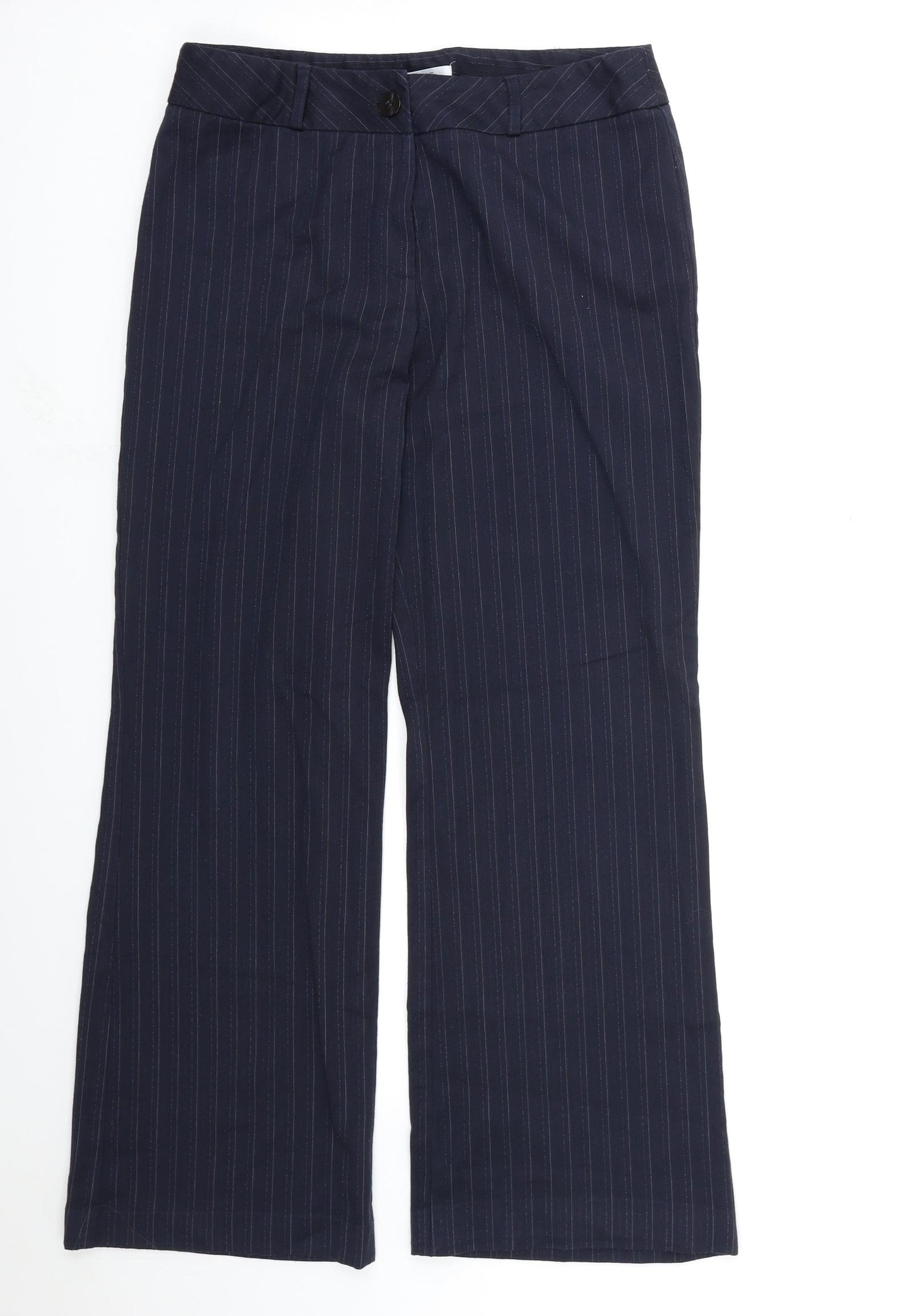 st bernard Womens Blue Striped  Trousers  Size 12 L30 in