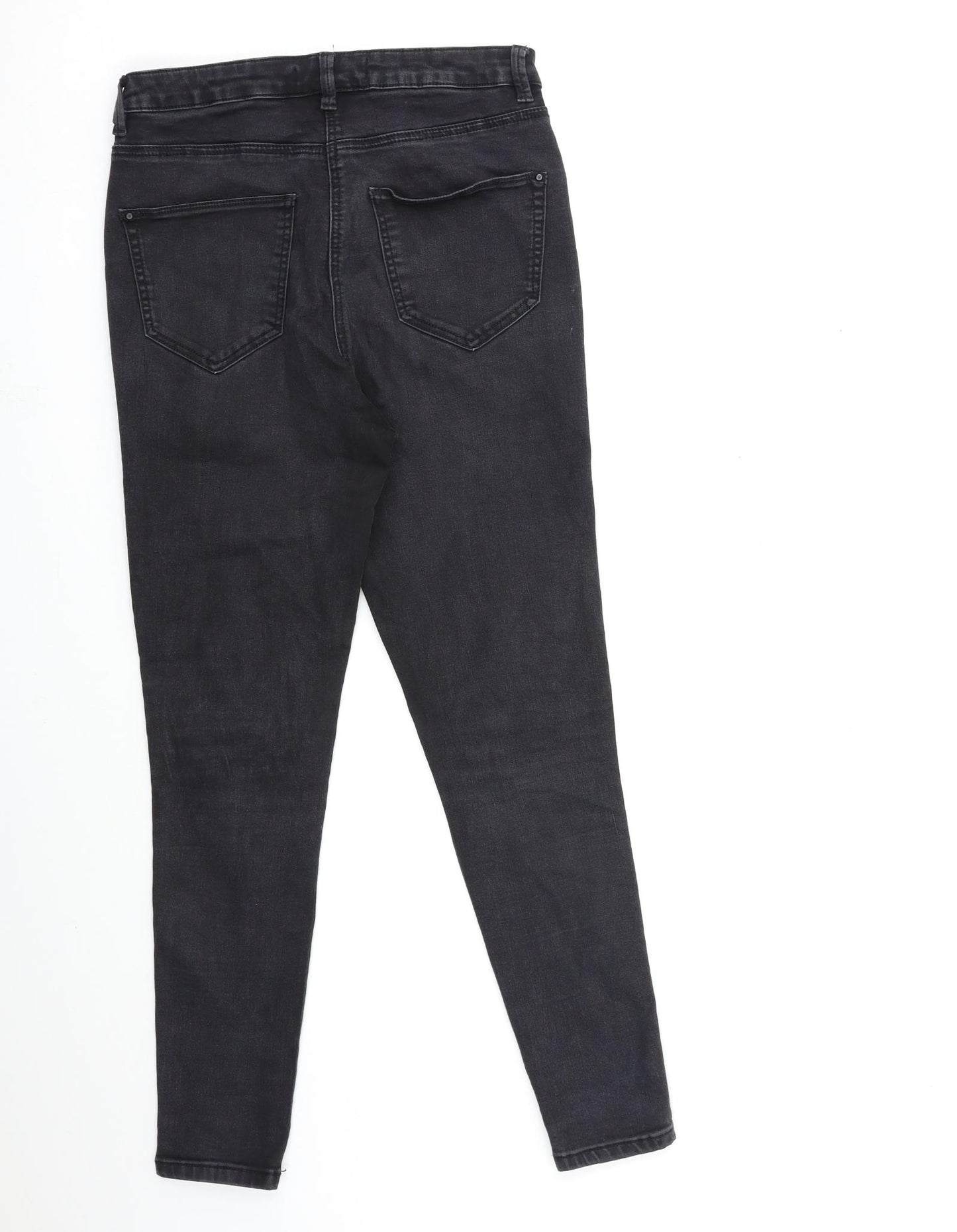 Very Womens Black  Denim Skinny Jeans Size 12 L28 in