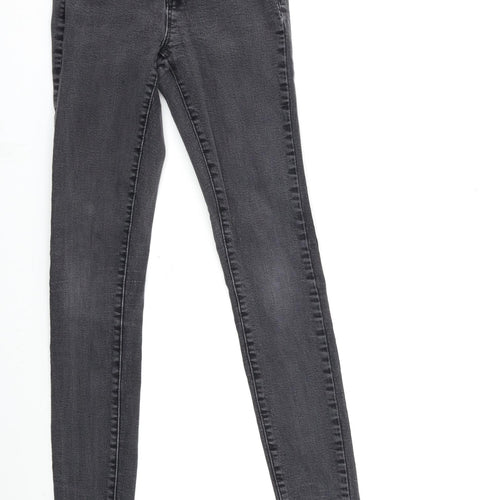 Denim & Co. Womens Grey  Denim Skinny Jeans Size 6 L28 in