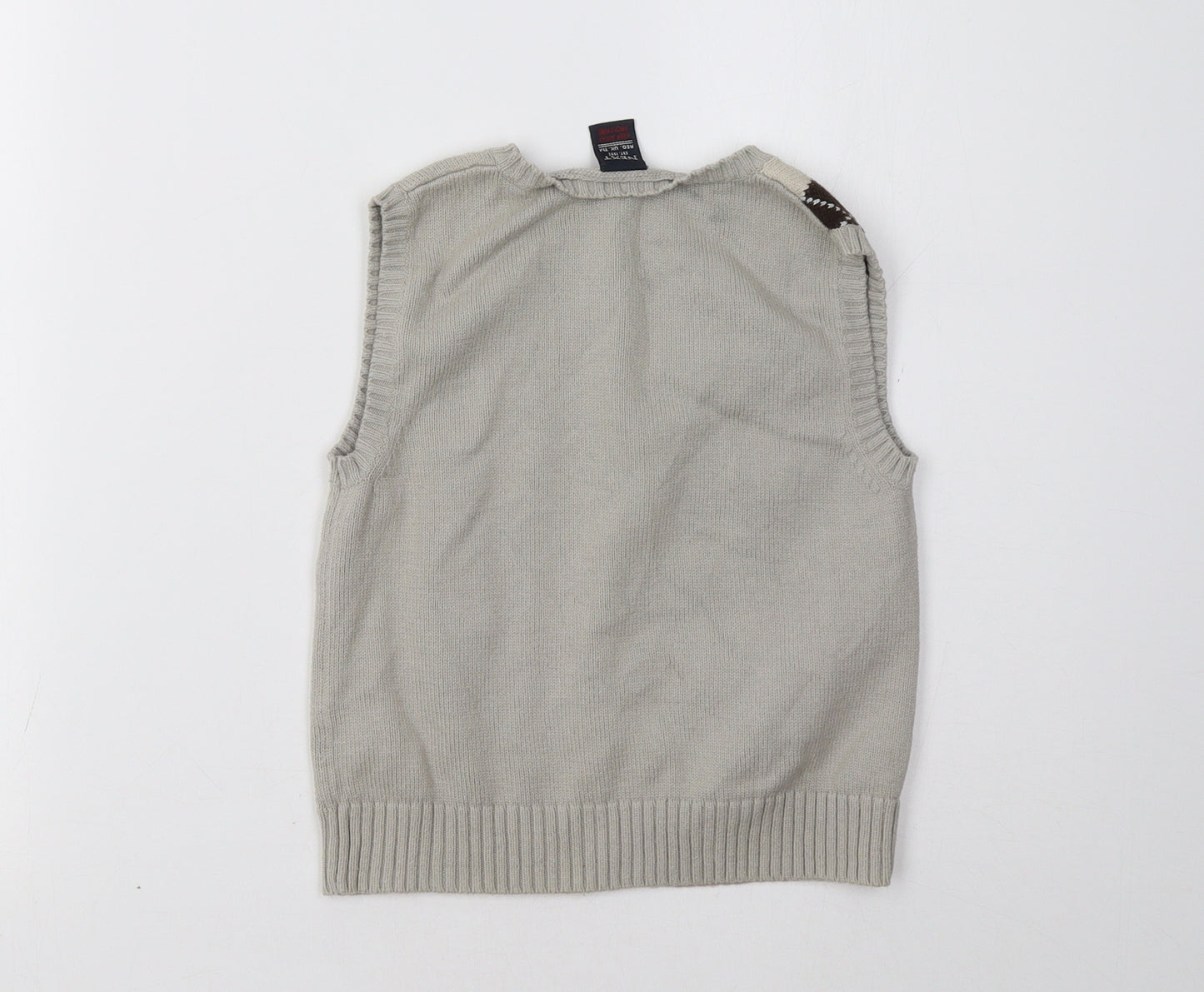 NEXT Boys Beige Geometric  Pullover Sweatshirt Size 5-6 Years