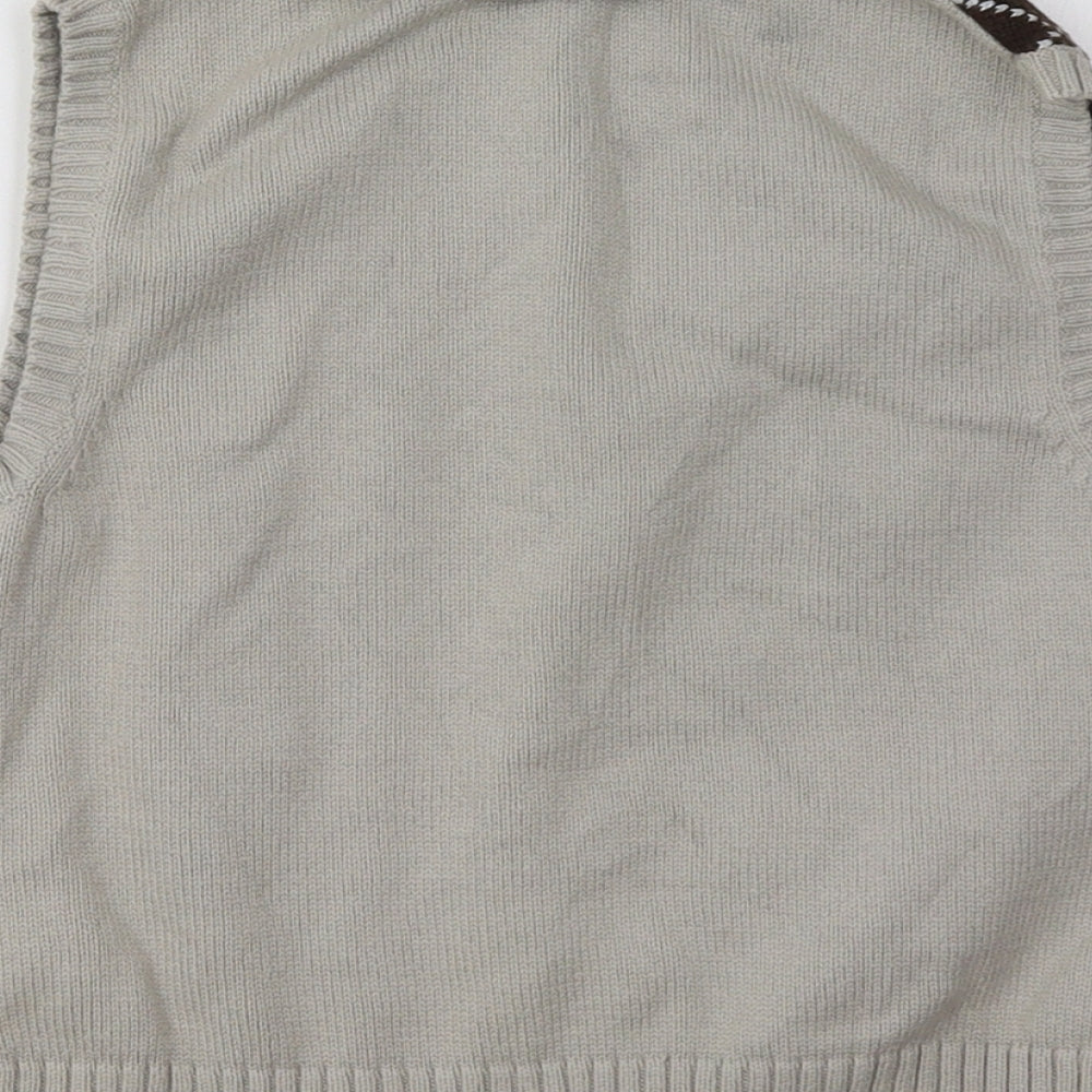 NEXT Boys Beige Geometric  Pullover Sweatshirt Size 5-6 Years