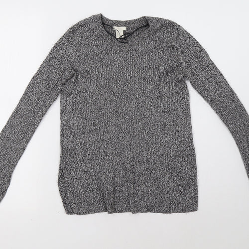 H&M Womens Grey   Pullover Sweatshirt Size M