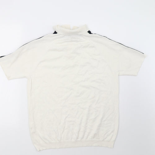 River Island Mens White    Polo Size L