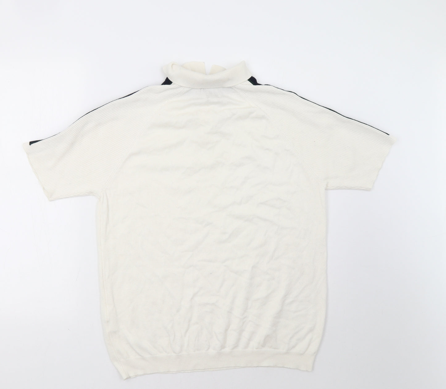 River Island Mens White    Polo Size L