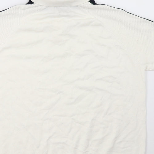 River Island Mens White    Polo Size L