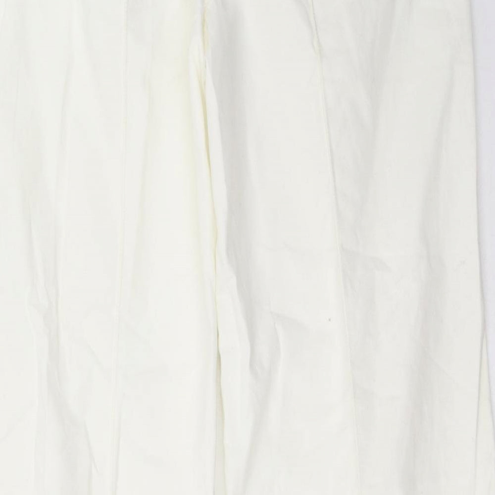 Joules Womens White   Trousers  Size 8 L32 in