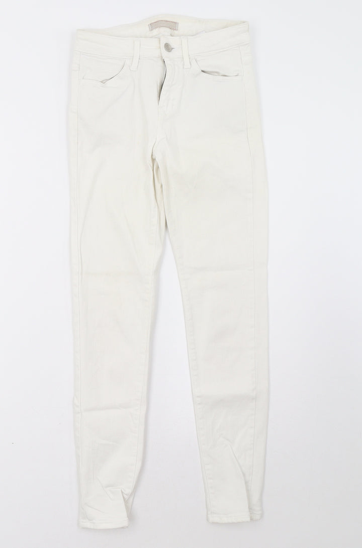 Preworn Womens White   Skinny Jeans Size 6 L28 in