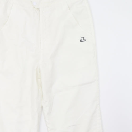ellesse Womens White   Cropped Trousers Size 12 L25 in