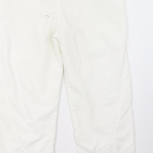 ellesse Womens White   Cropped Trousers Size 12 L25 in