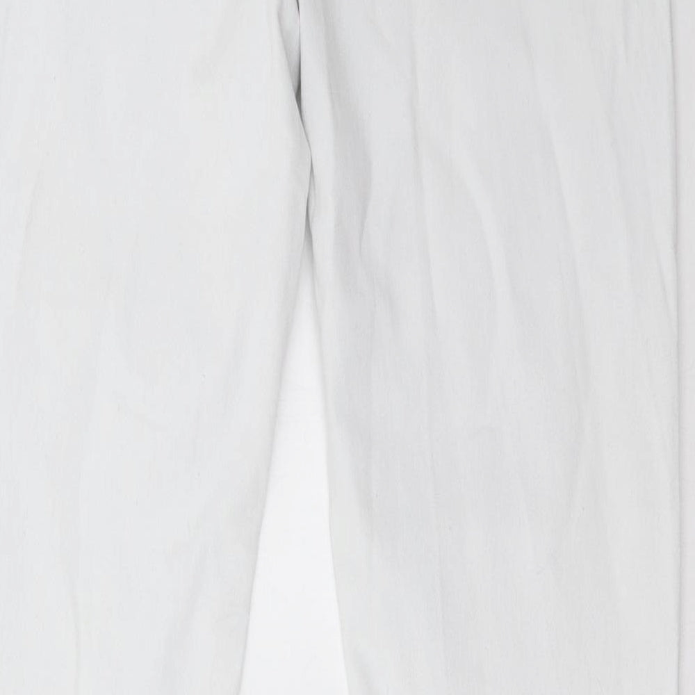 Wallis Womens White   Straight Jeans Size 14 L32 in