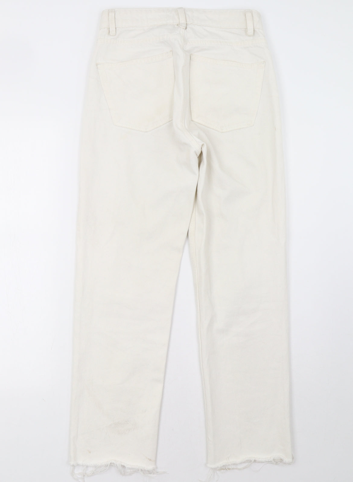 Primark Womens White   Straight Jeans Size 8 L29 in