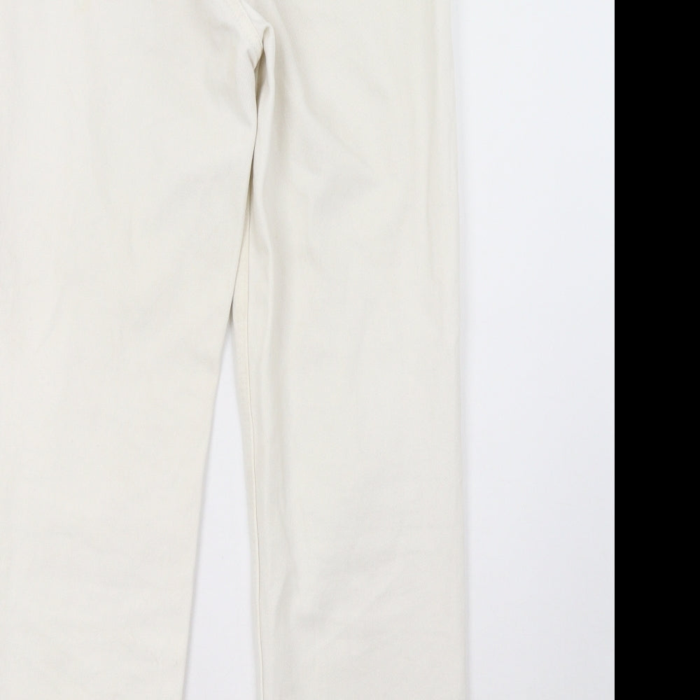 Primark Womens White   Straight Jeans Size 8 L29 in