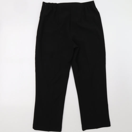 BM Womens Black   Trousers  Size 12 L28 in
