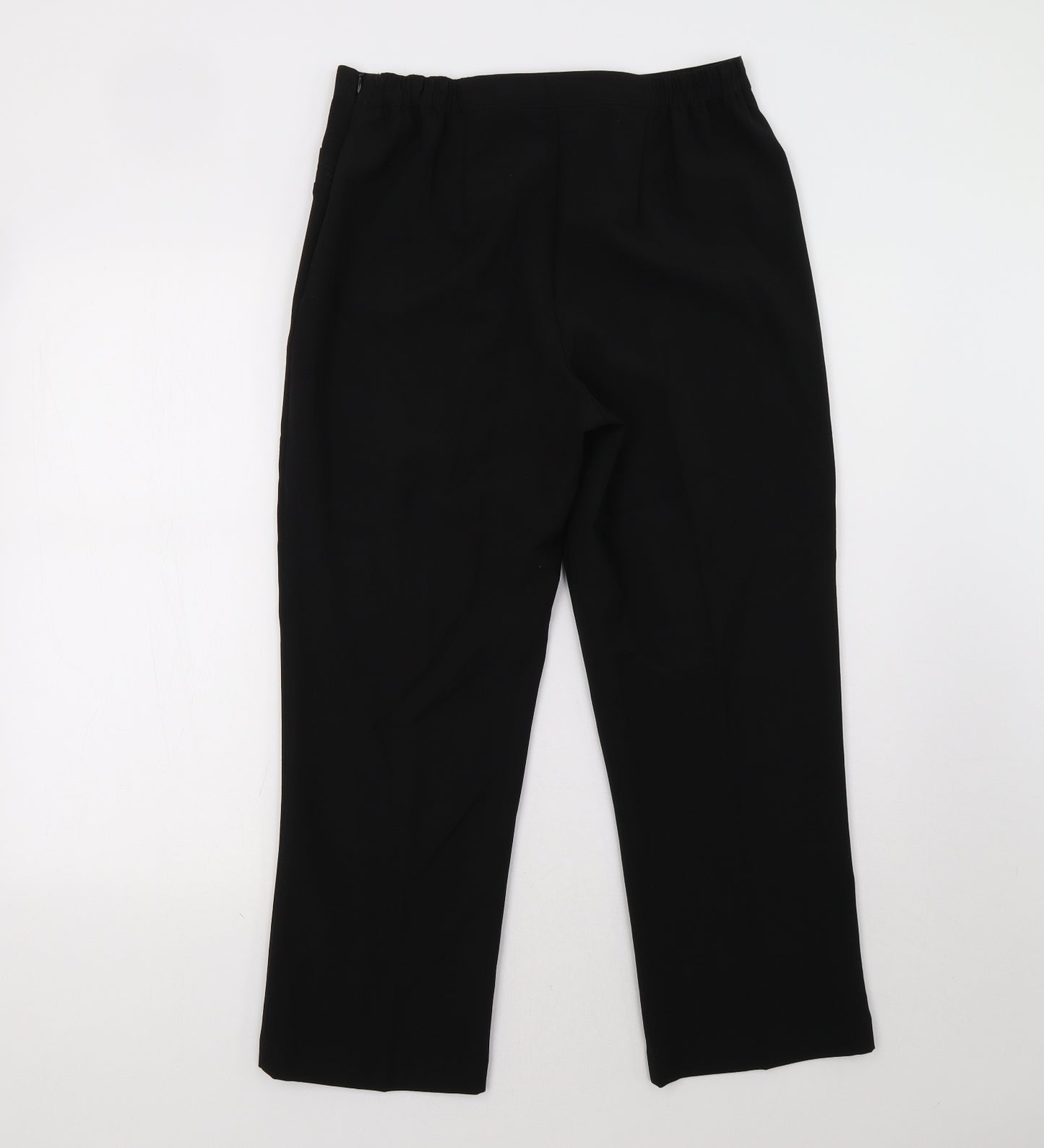 BM Womens Black   Trousers  Size 12 L28 in