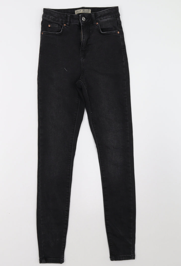 Primark Womens Black Skinny Jeans Size 6 L31 in