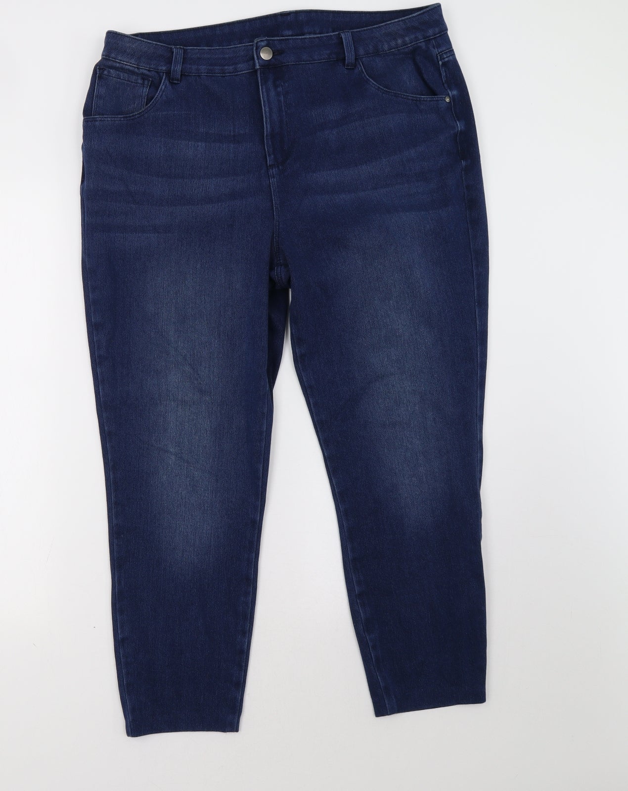 George Womens Blue   Straight Jeans Size 18 L29 in