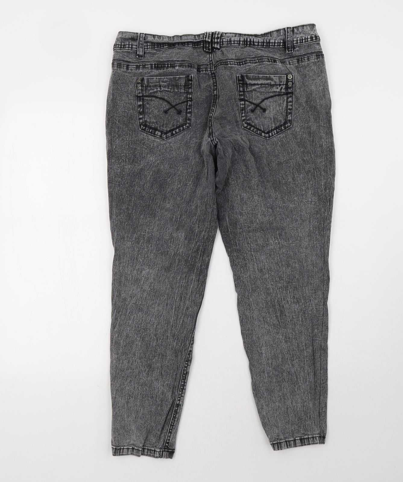 Cherokee Womens Grey   Straight Jeans Size 18 L29 in
