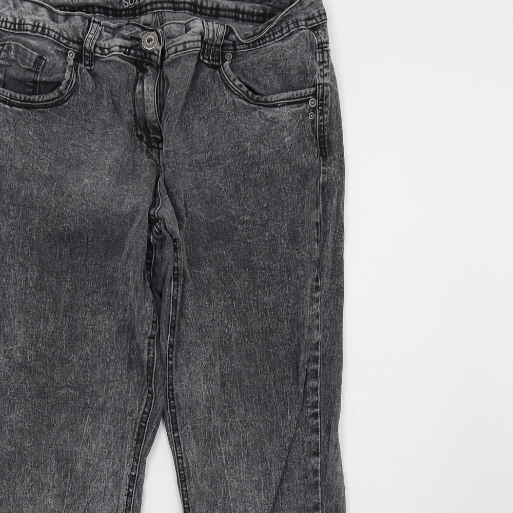 Cherokee Womens Grey   Straight Jeans Size 18 L29 in