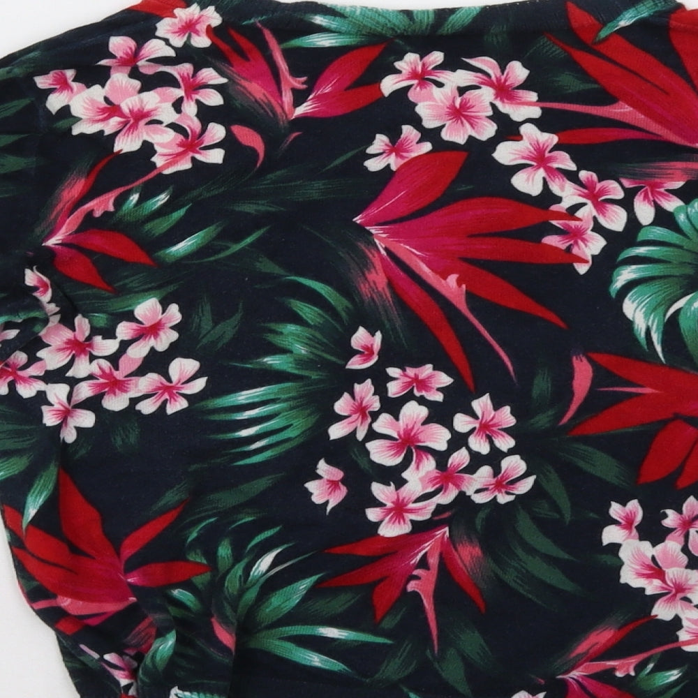 Oasis Womens Pink Floral  Cardigan Jumper Size M