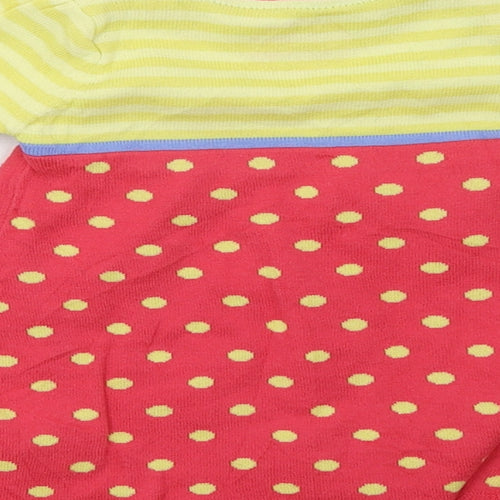 Marks and Spencer Girls Yellow Polka Dot  A-Line  Size 36 Months