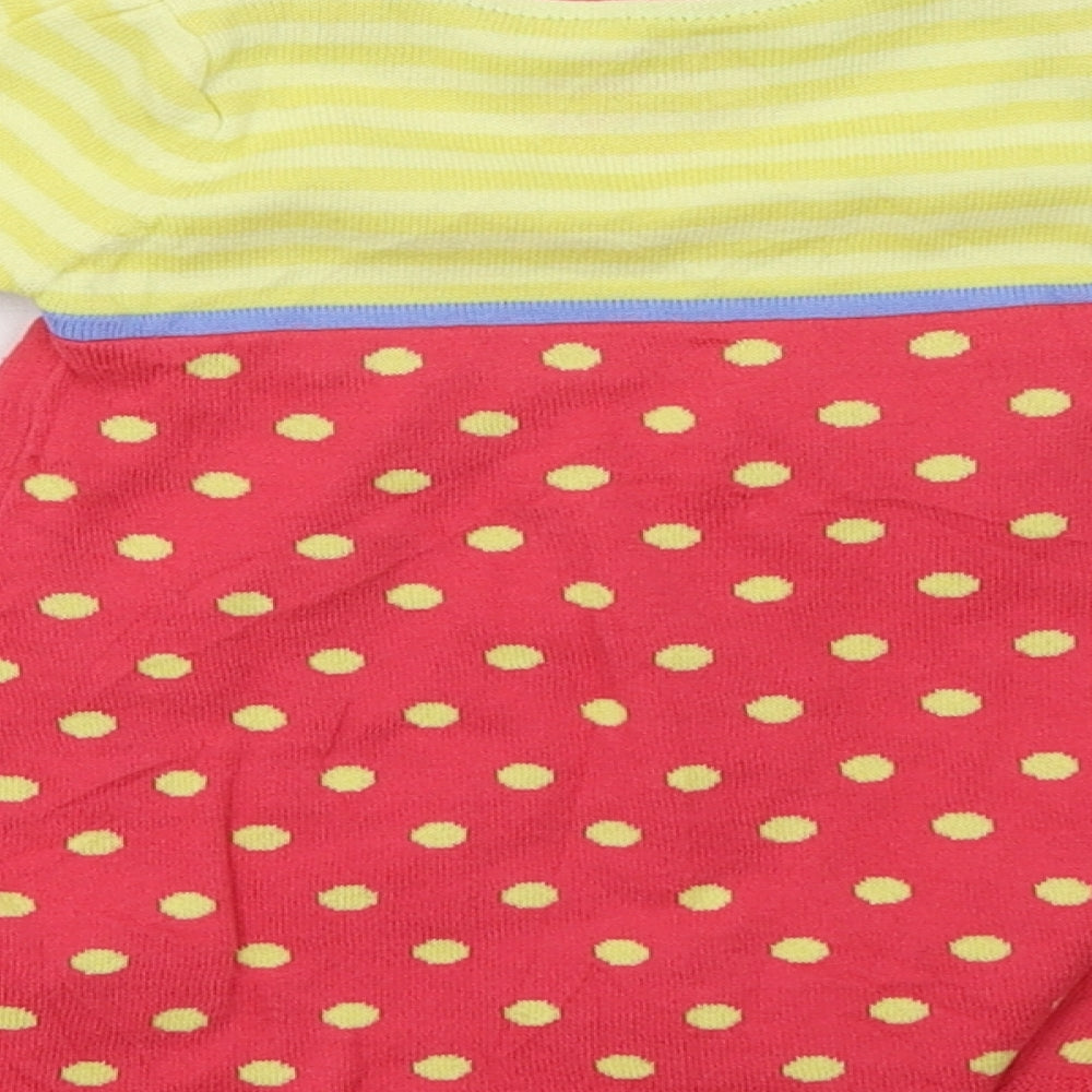 Marks and Spencer Girls Yellow Polka Dot  A-Line  Size 36 Months