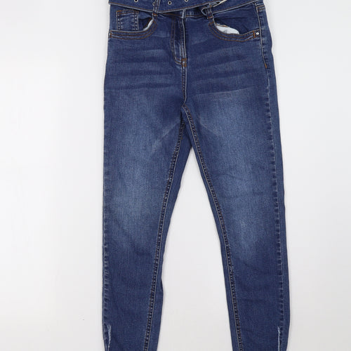 M&Co Girls Blue  Denim Skinny Jeans Size 12 Years