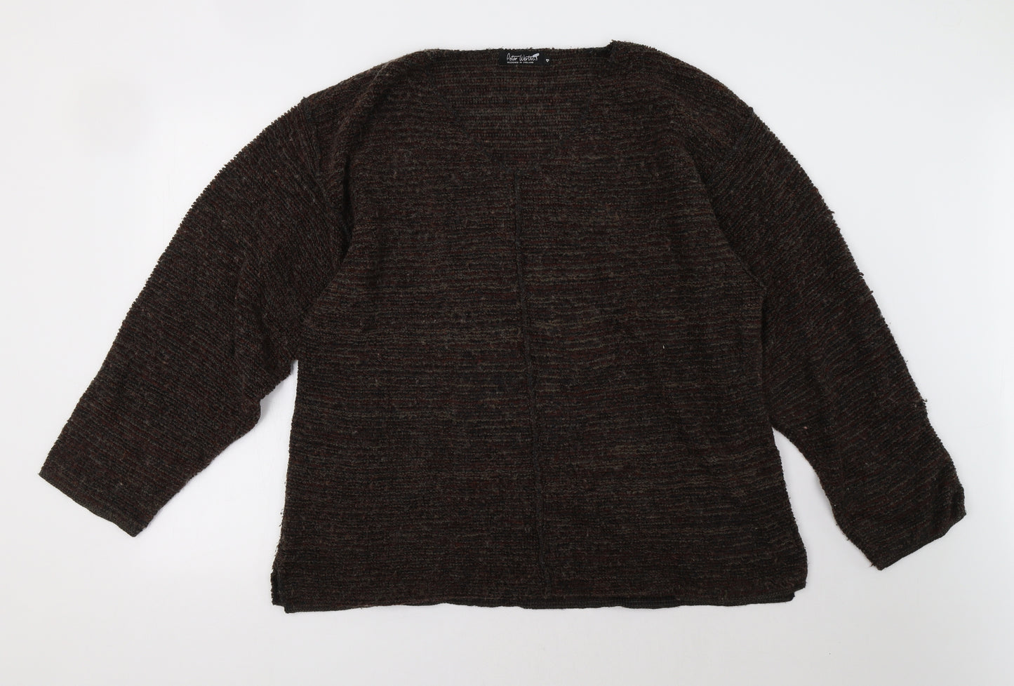 Peter Werth Mens Brown   Pullover Sweatshirt Size XL