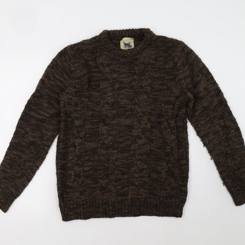 refectory Mens Brown   Pullover Sweatshirt Size M