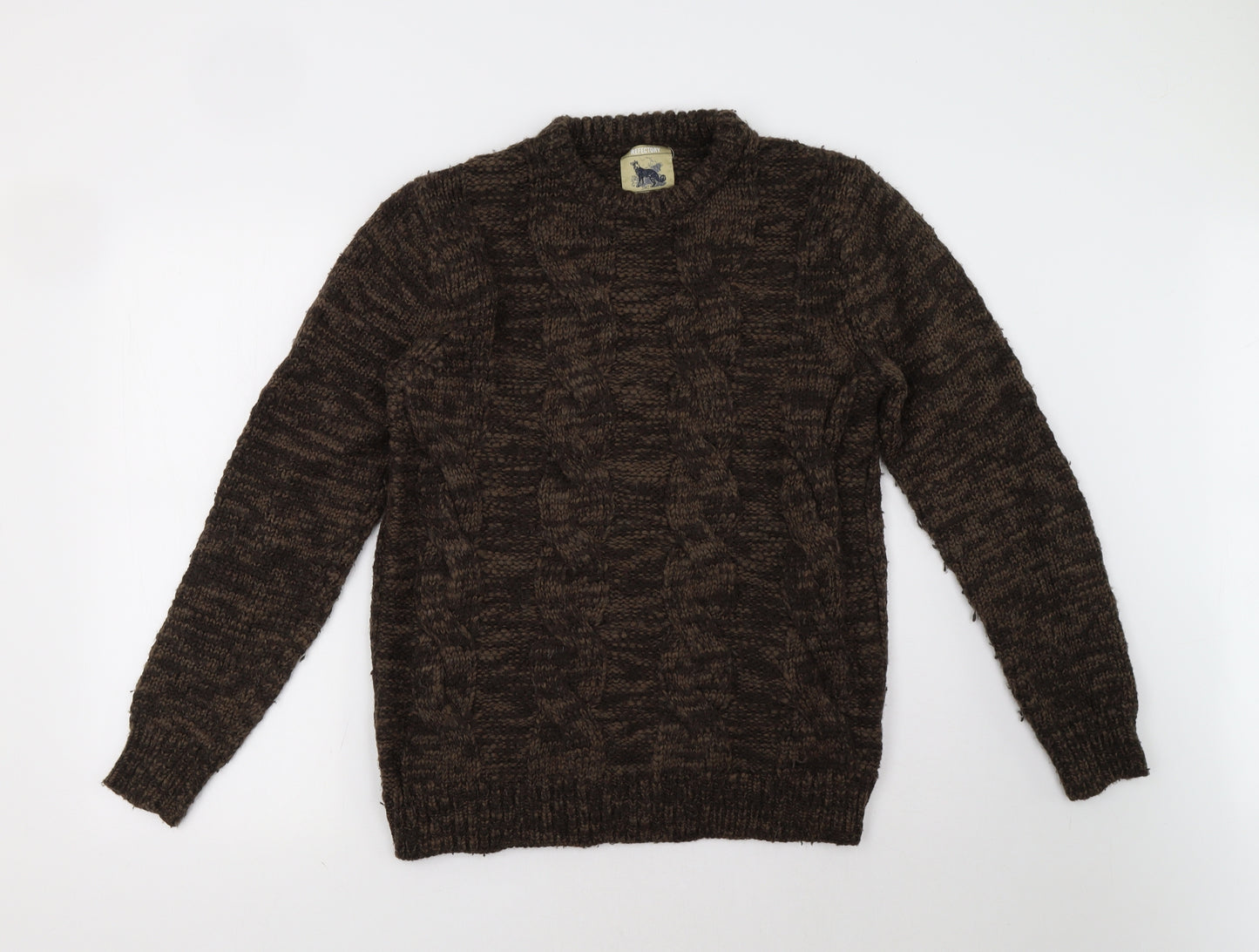 refectory Mens Brown   Pullover Sweatshirt Size M