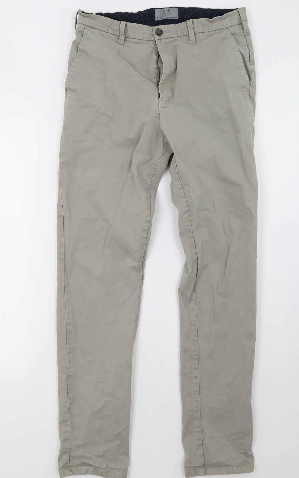 Marks and Spencer Mens Grey   Trousers  Size 32 L33 in