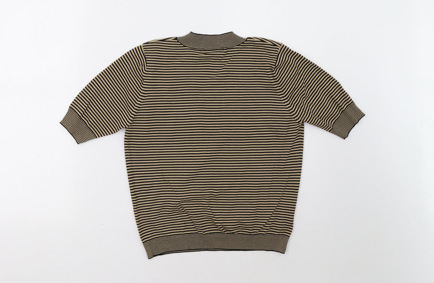 Marks and Spencer Womens Brown Striped  Pullover Sweatshirt Size 14