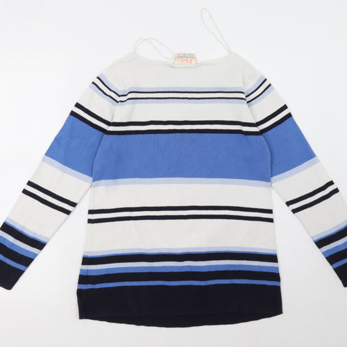Dorothy Perkins Womens Black Striped  Pullover Sweatshirt Size S