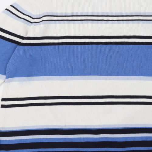 Dorothy Perkins Womens Black Striped  Pullover Sweatshirt Size S