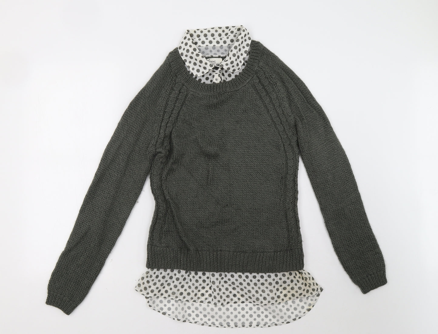 NEXT Womens Green   Pullover Sweatshirt Size 12