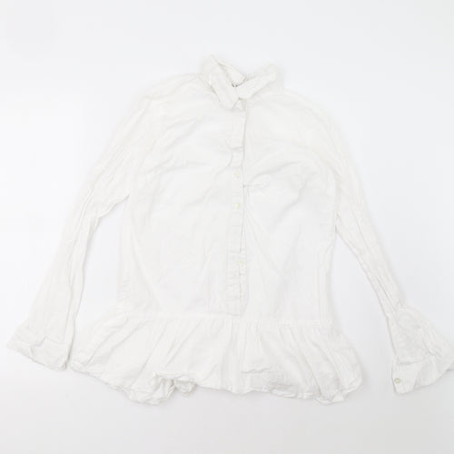 I SAW IT FIRST Womens White   Basic Button-Up Size 4
