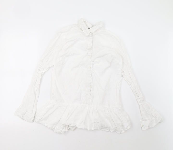 I SAW IT FIRST Womens White Basic Button-Up Size 4