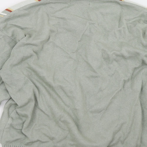 northwood Mens Green Geometric  Pullover Sweatshirt Size S