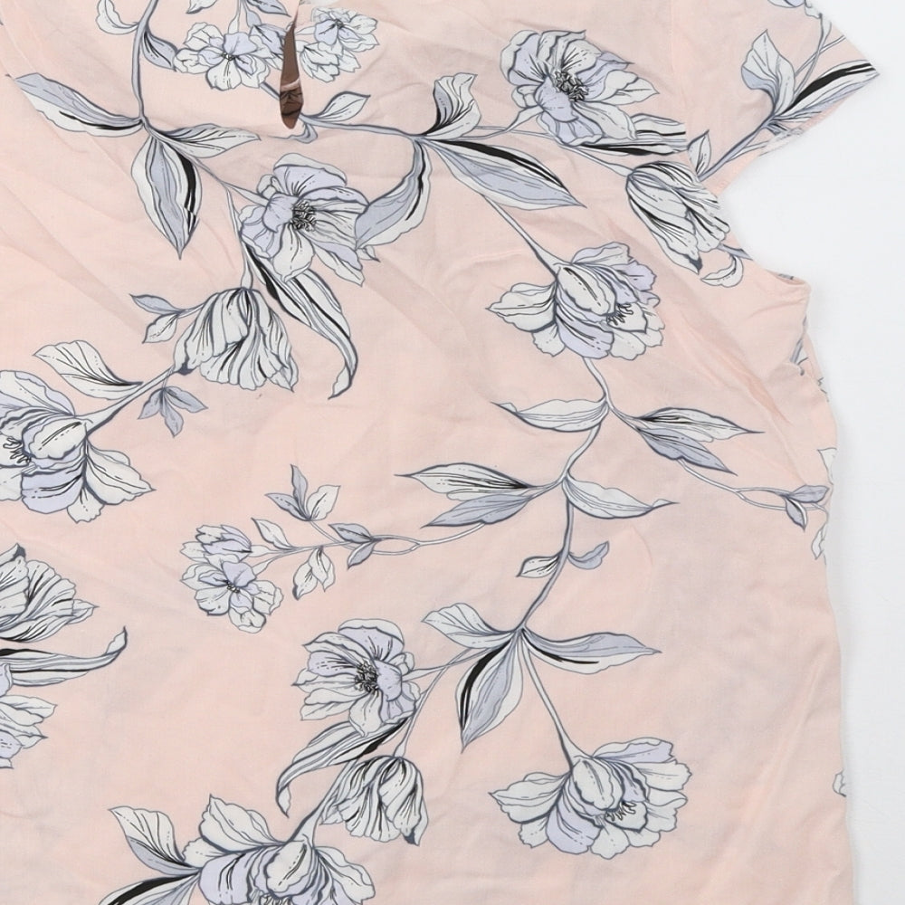 Dorothy Perkins Womens Pink Floral  Basic Tank Size 10