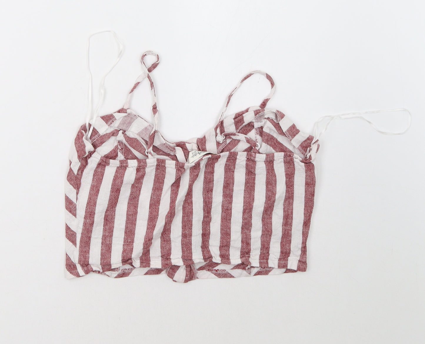 Miss Selfridge Womens Red Striped  Basic Tank Size 14