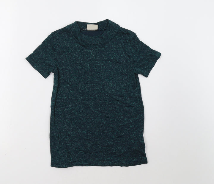 nexzt Girls Green Basic T-Shirt Size 11 Years